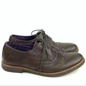 Ben Sherman mens oxfords 10 43 chocolate brown
